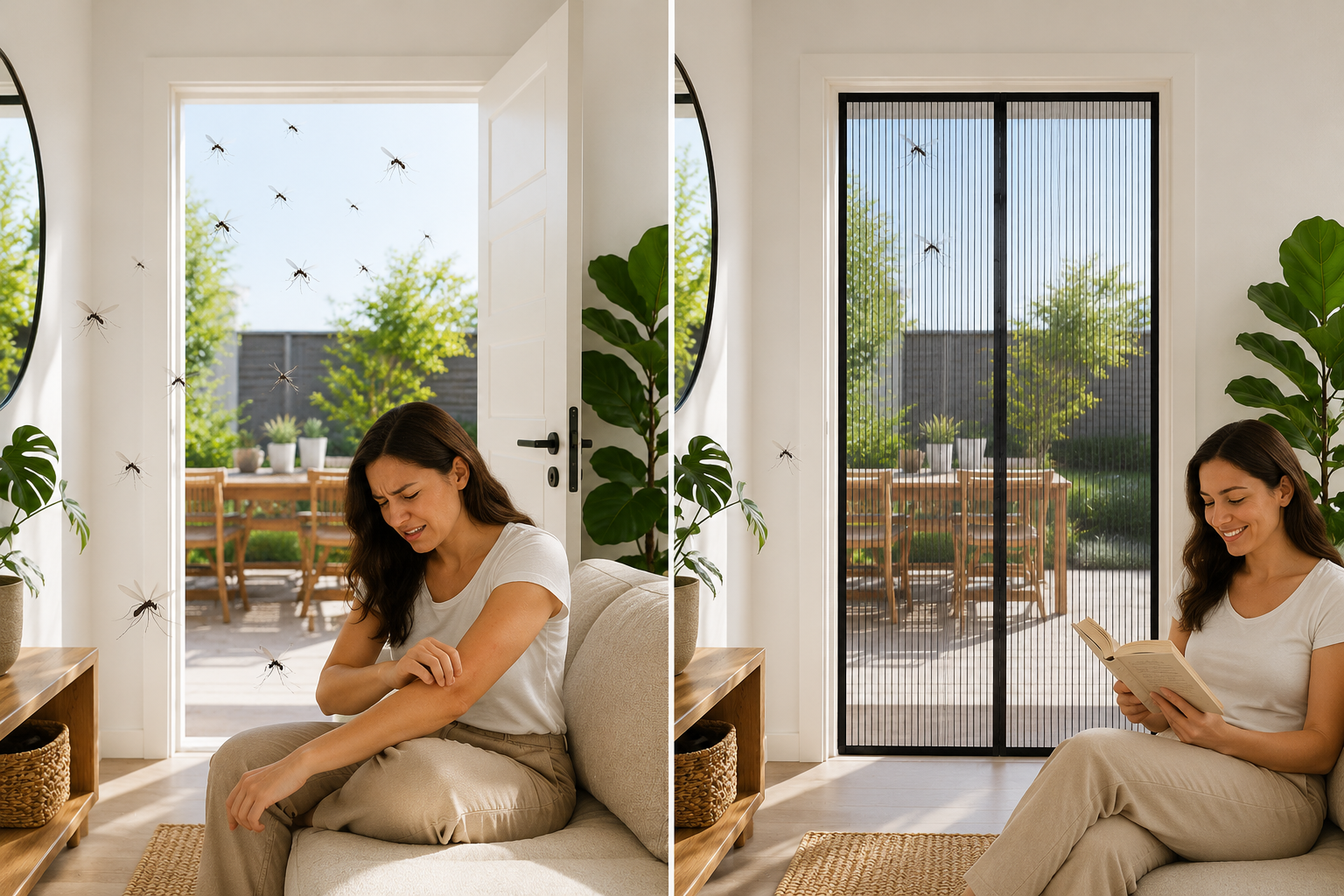 Polyester Magnetic Mosquito Net for Door