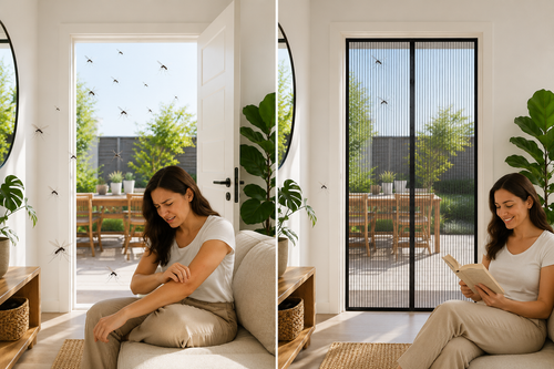 Polyester Magnetic Mosquito Net for Door